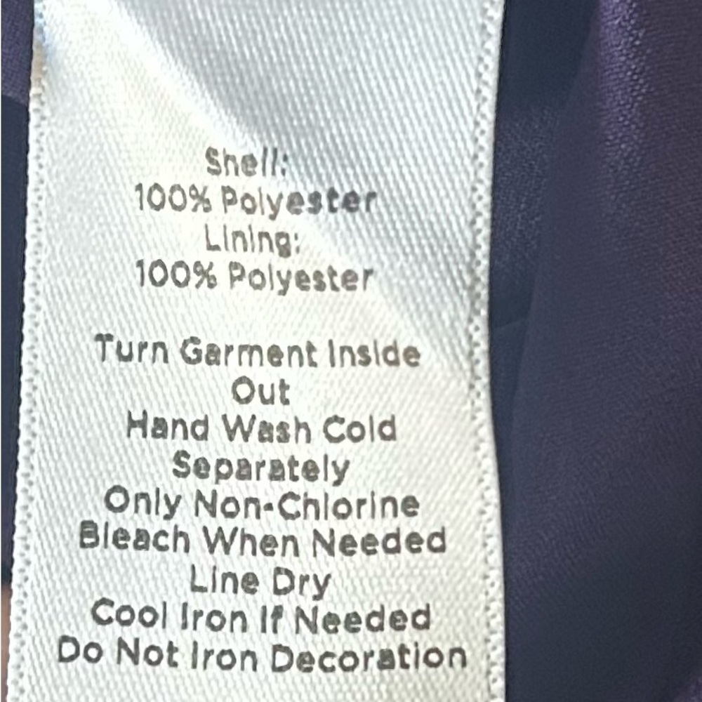 Talbots Beautiful Violet Cocktail Women’s Back Zip Dress Size 12 - Picture 5 of 6